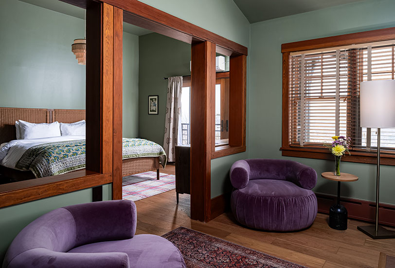 Luxury guest suite at The SoHum Mountain Healing Resort